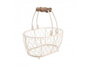 T & G Provence Oval Basket with Handles (L: 20 x W: 14 x H: 10cm)